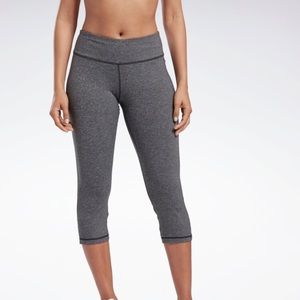 Reebok TS Lux 3/4 speedwick gray leggings.